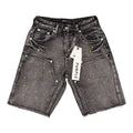 Purple Grey Short Jean