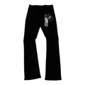 KDNK Black Rhinestone Flare Jean