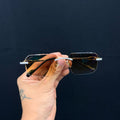 VVS Moissanite Light Brown Lens Glasses