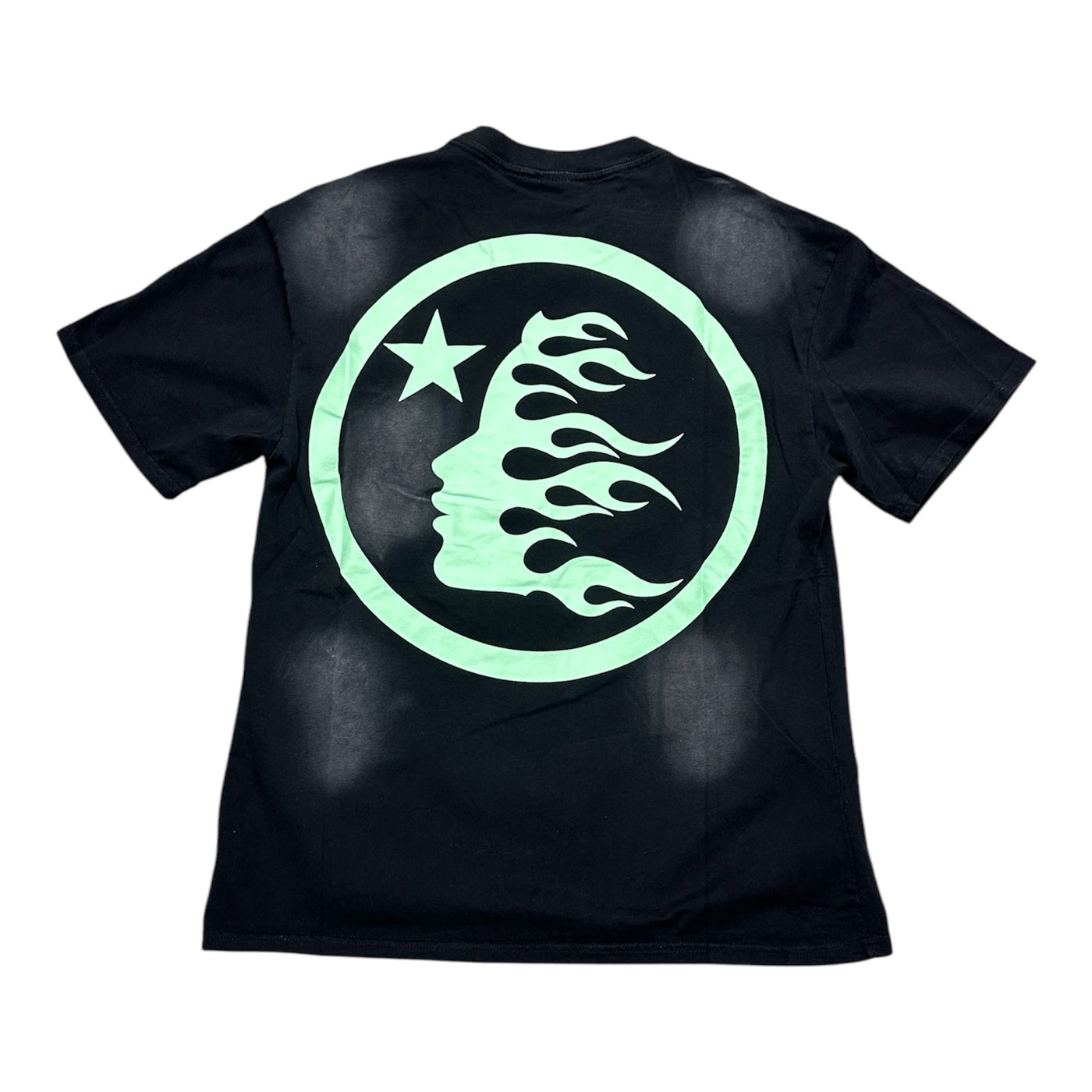 Hellstar black/mint green tee
