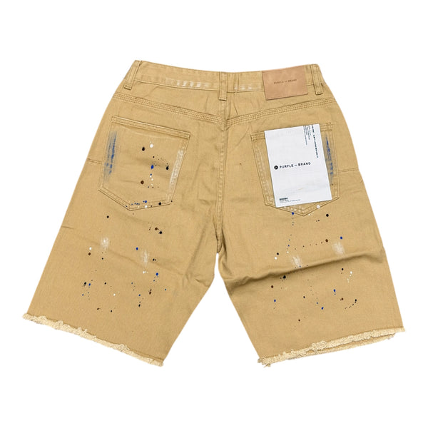 Purple Cream Short Jean