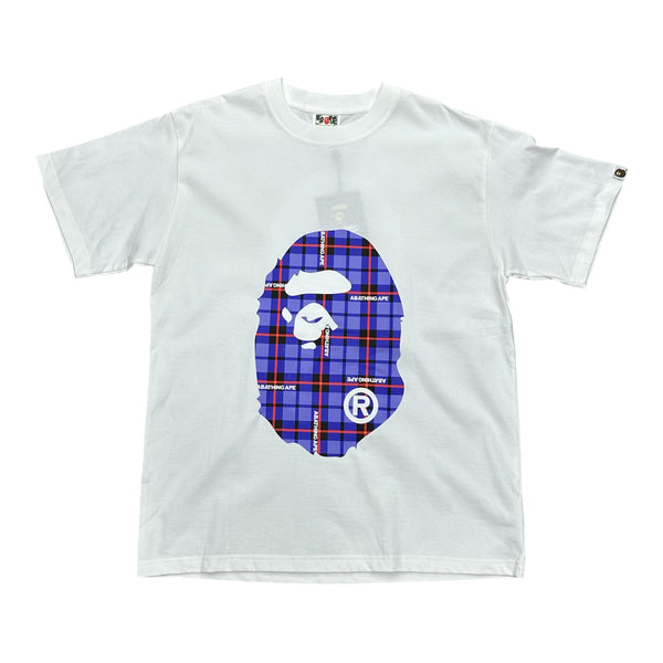 Bape “Blue Logo” White Tee