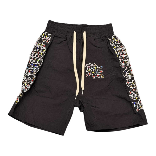 Mixed Emotions Black Rhinestone Short