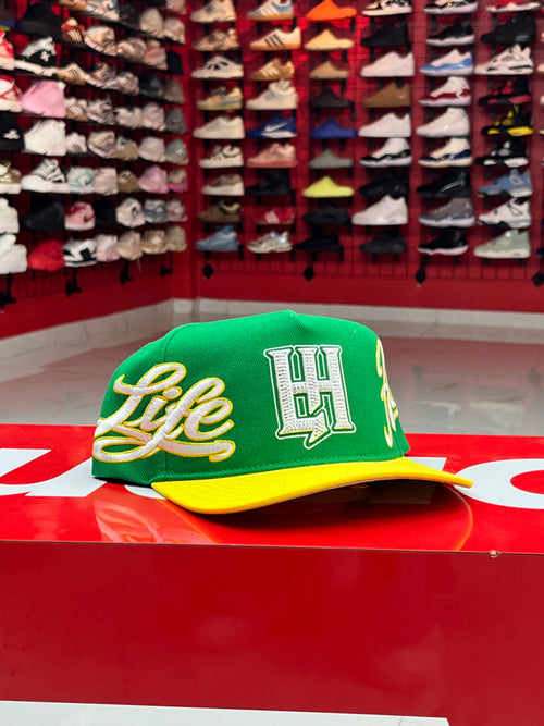 Life Hustler Green/Yellow Cap
