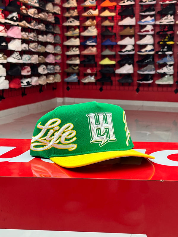 Life Hustler Green/Yellow Cap