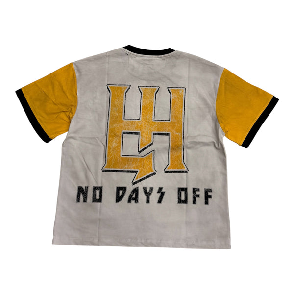 Life Hustler “1986” White/Yellow Tee