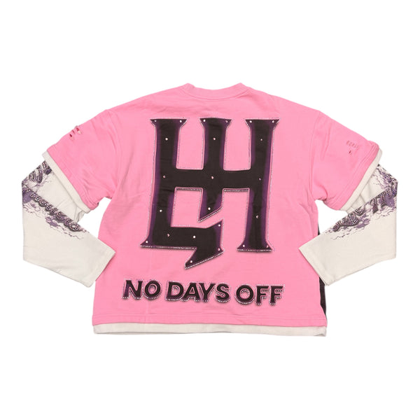Life Hustler “Praying Angel” Pink Longlseeve Tee