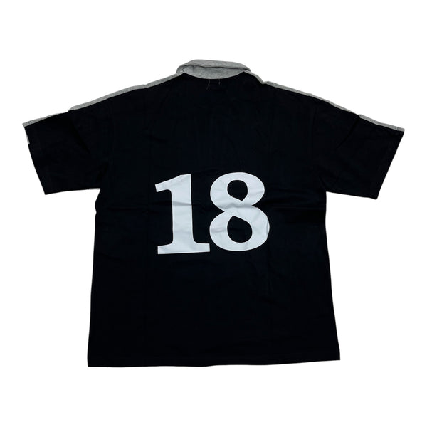 Corteiz Black Grey Polo Tee