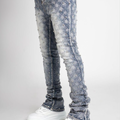 Embellish Rhinestone Flare Vicious Blue Jean