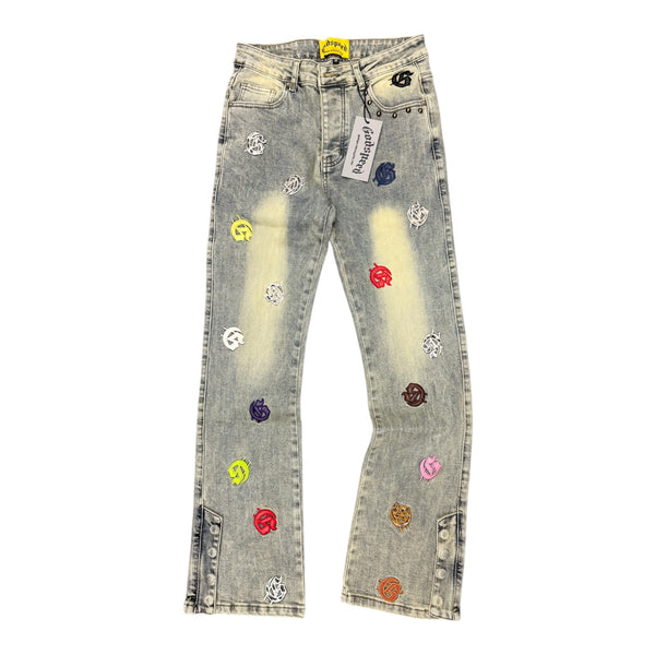 Godspeed Colorfull Patch Light Grey Jean
