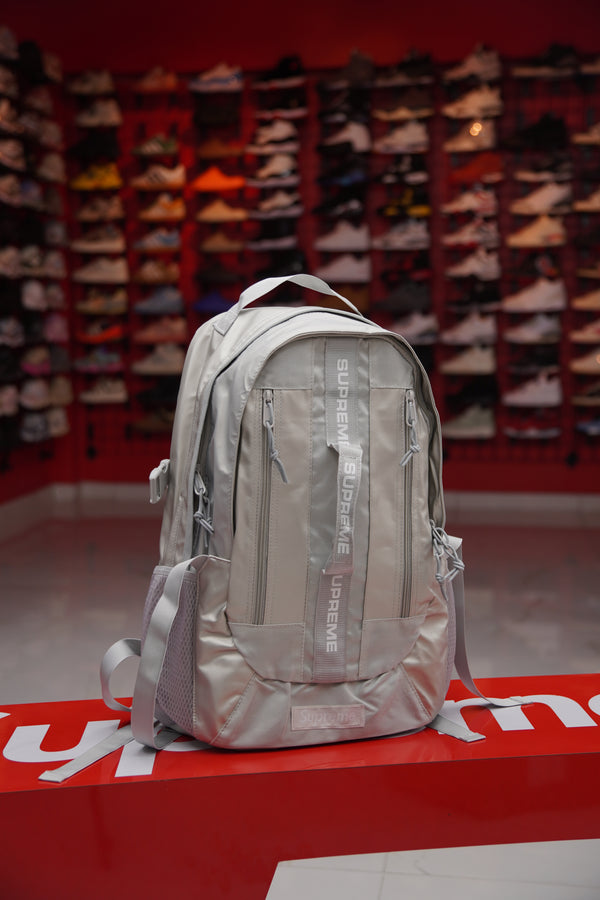 Supreme Bookbag Chrome Grey