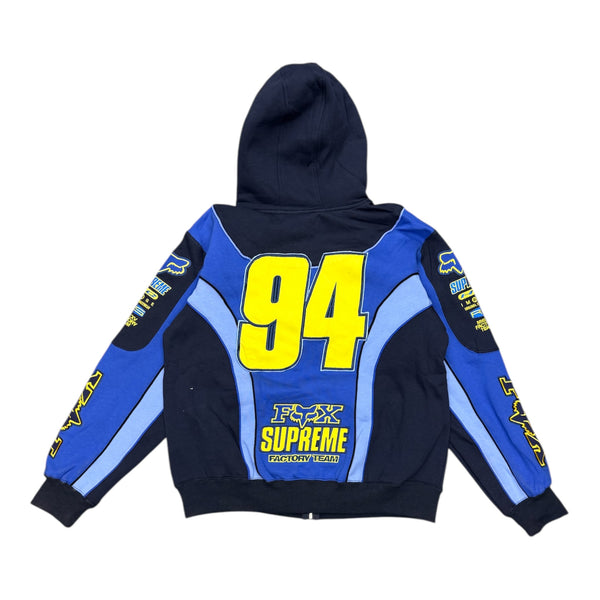Supreme x Fox Blue/Yellow Hoodie