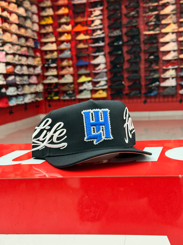 Life Hustler Black/Blue Cap