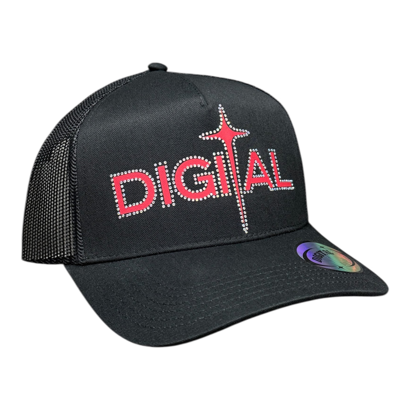 Digital Red/Black Baseball Cap