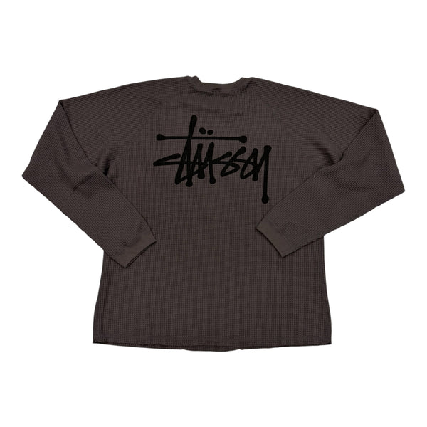 Stüssy Black Logo / Grey Longsleeve Tee