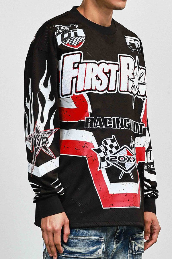 First Row “Hard Racing” Jersey Tee