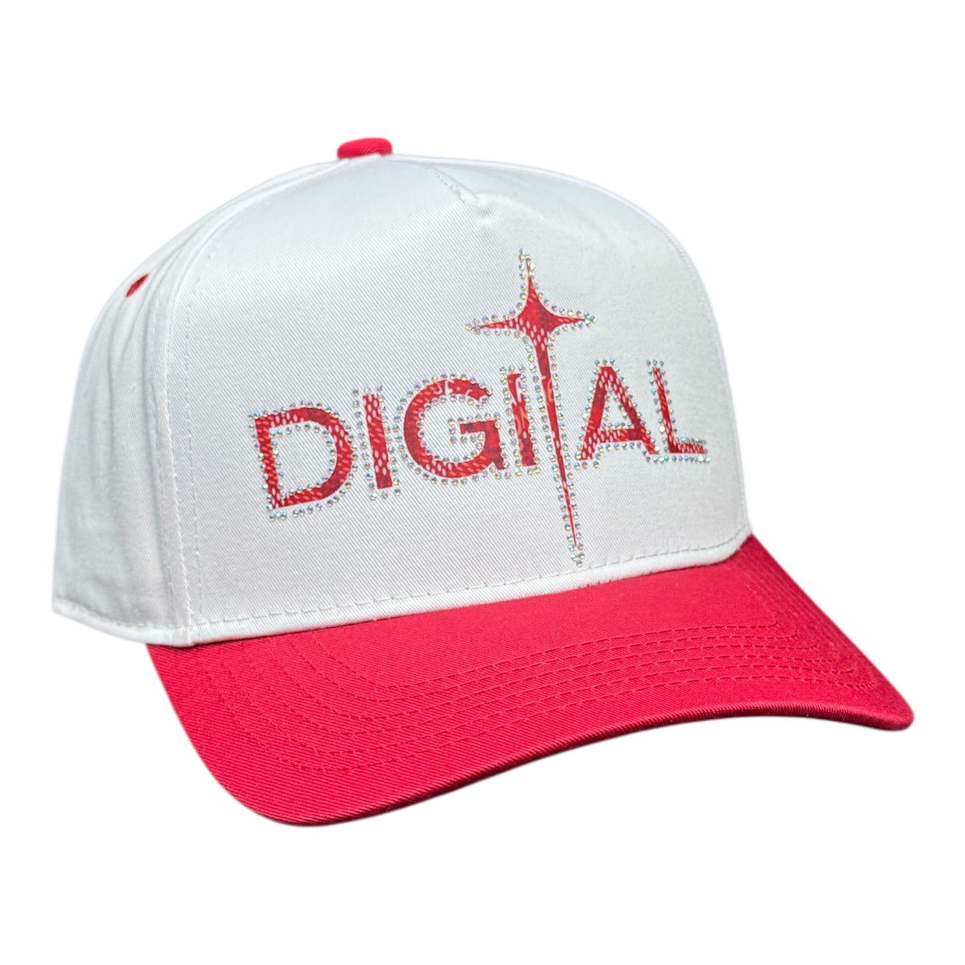 Digital White/Red Cap