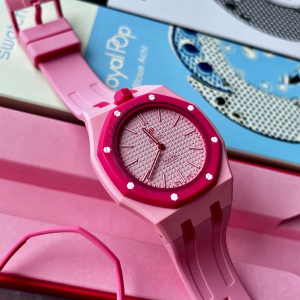 Swatch AP “ Otto Rosso “ Royal Pop Bundle 1.1