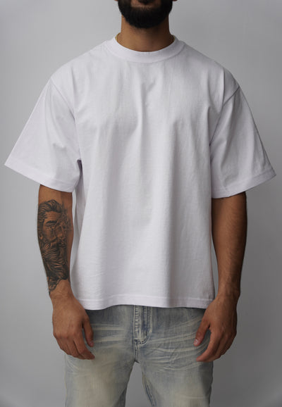 Shaka Wear White Cropped tee
