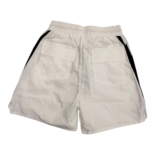 Rhude White/Black Lightning Short