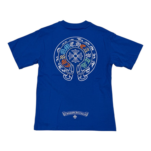 Chrome Heart Colorful Logo Blue Tee