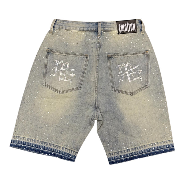 Mixed Emotions Rhinestone Short Jean