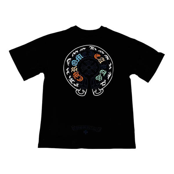 Chrome Heart Colorful Logo / Black Tee