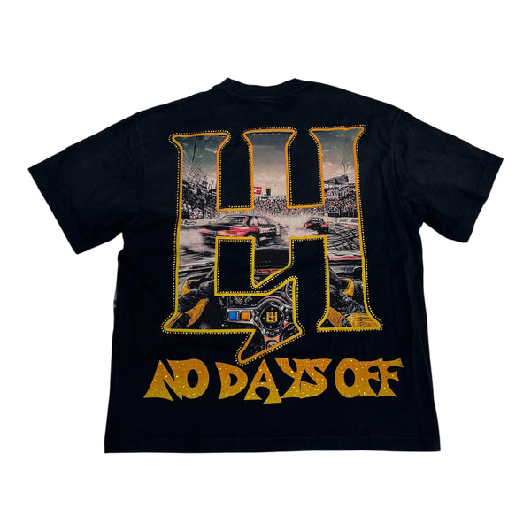Life Hustler Racing Black Tee