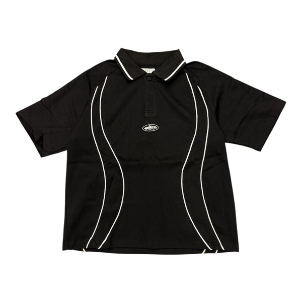 Corteiz Black Polo Tee