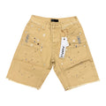 Purple Cream Short Jean
