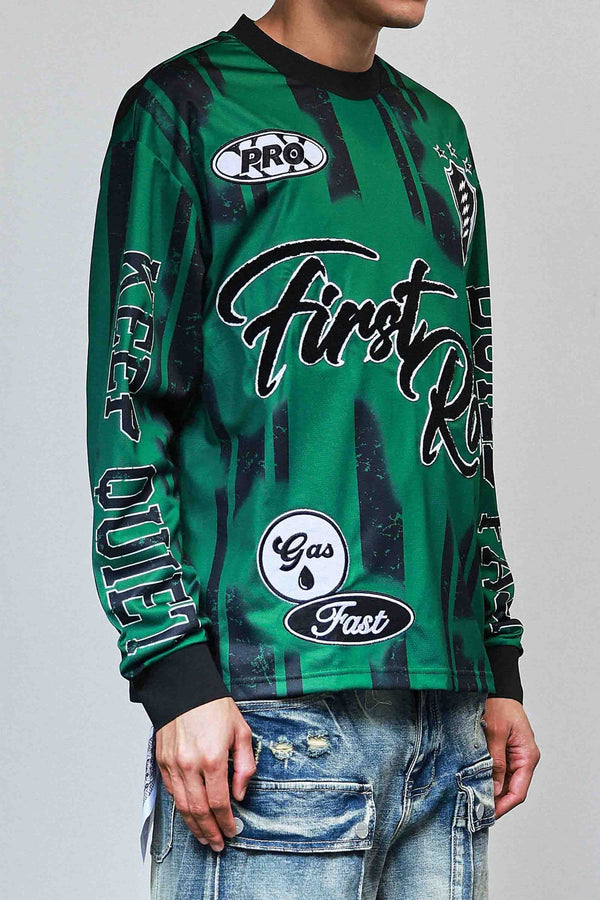 First Row “Keep Quiet Build Fast” Jersey Tee