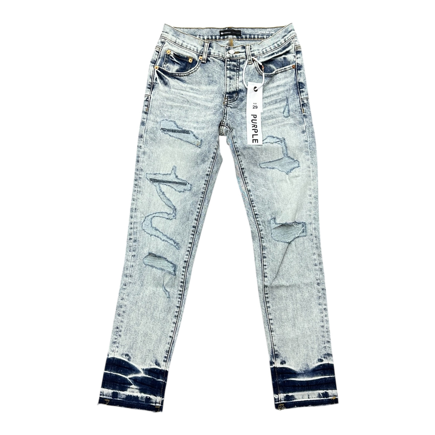 Purple jean “light grey”