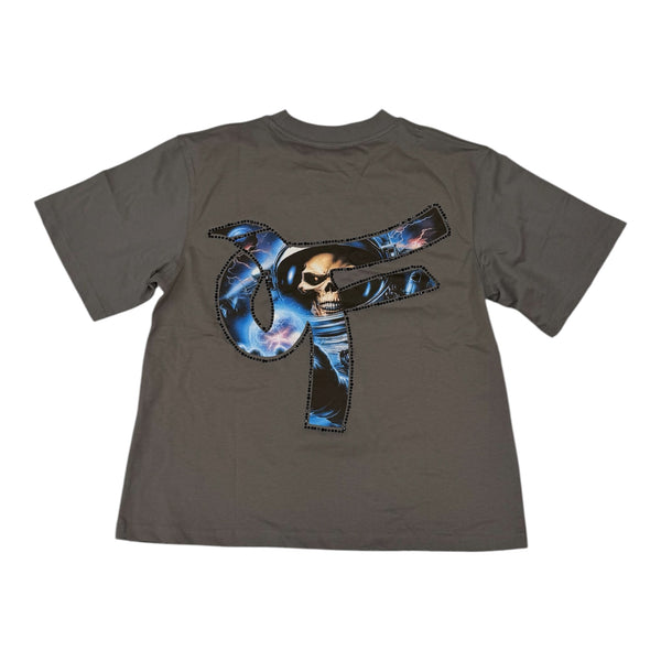 Old Future Skelly Astronaut Grey Tee