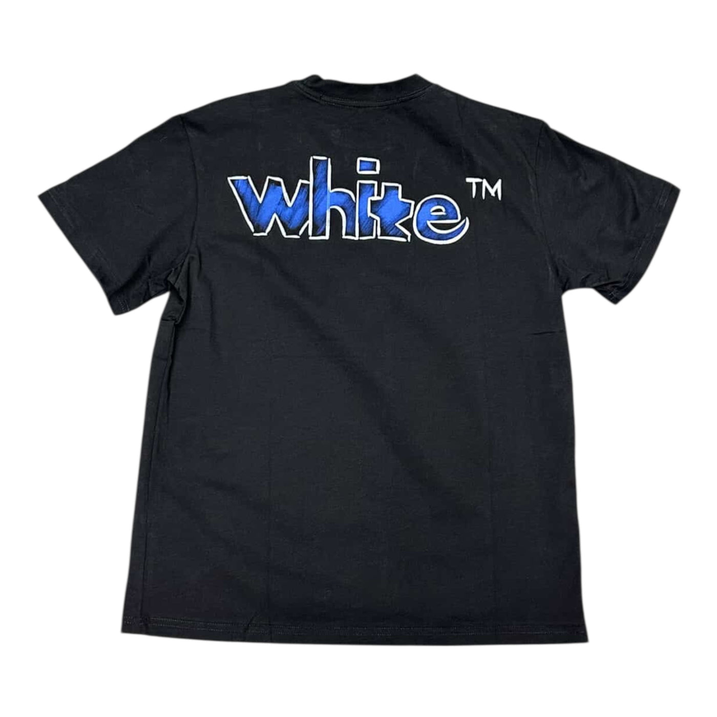 Off White Black/Blue Tee