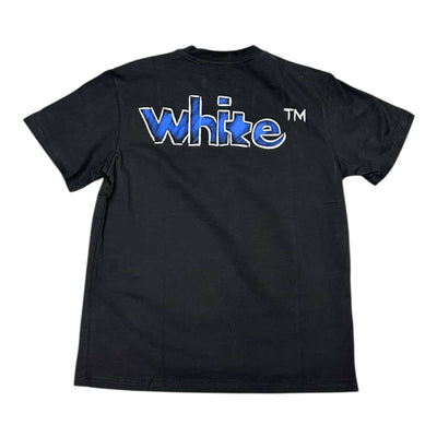 Off White Black/Blue Tee