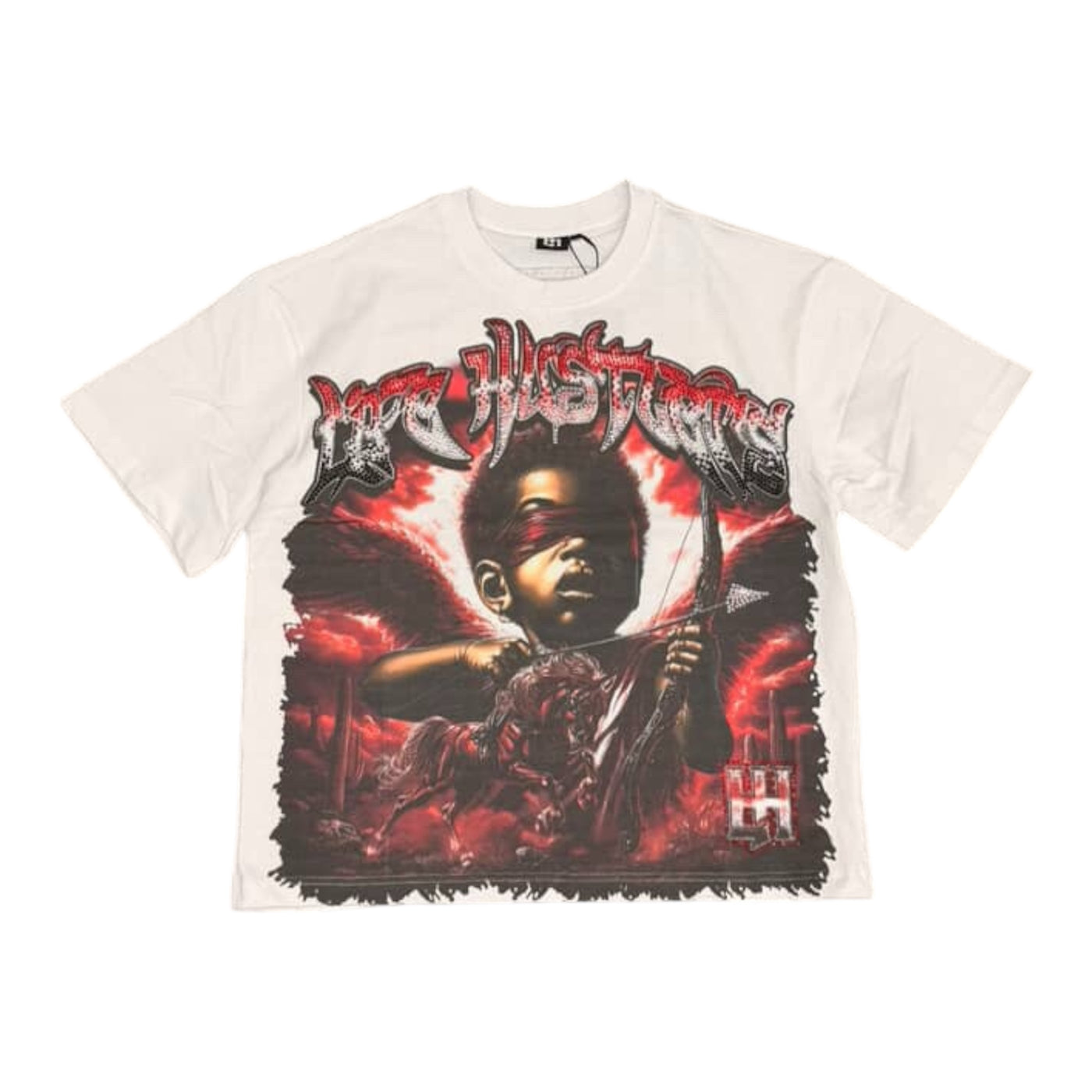 Life Hustlers Blind Angel White Tee