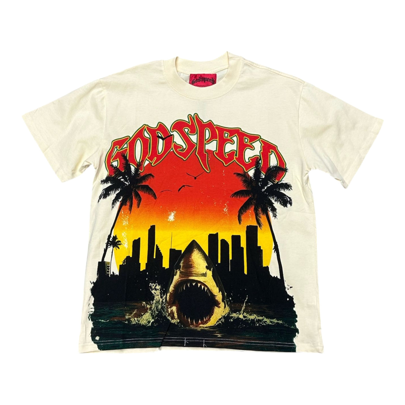 Godspeed “Jaws” Beige Tee