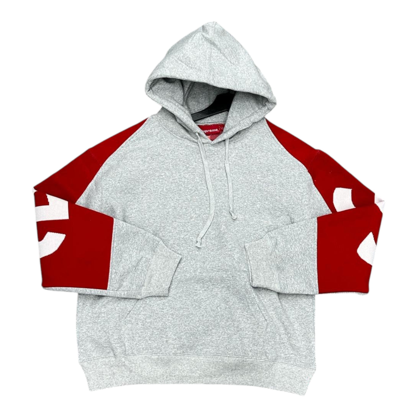 Supreme Grey&Red Hoodie