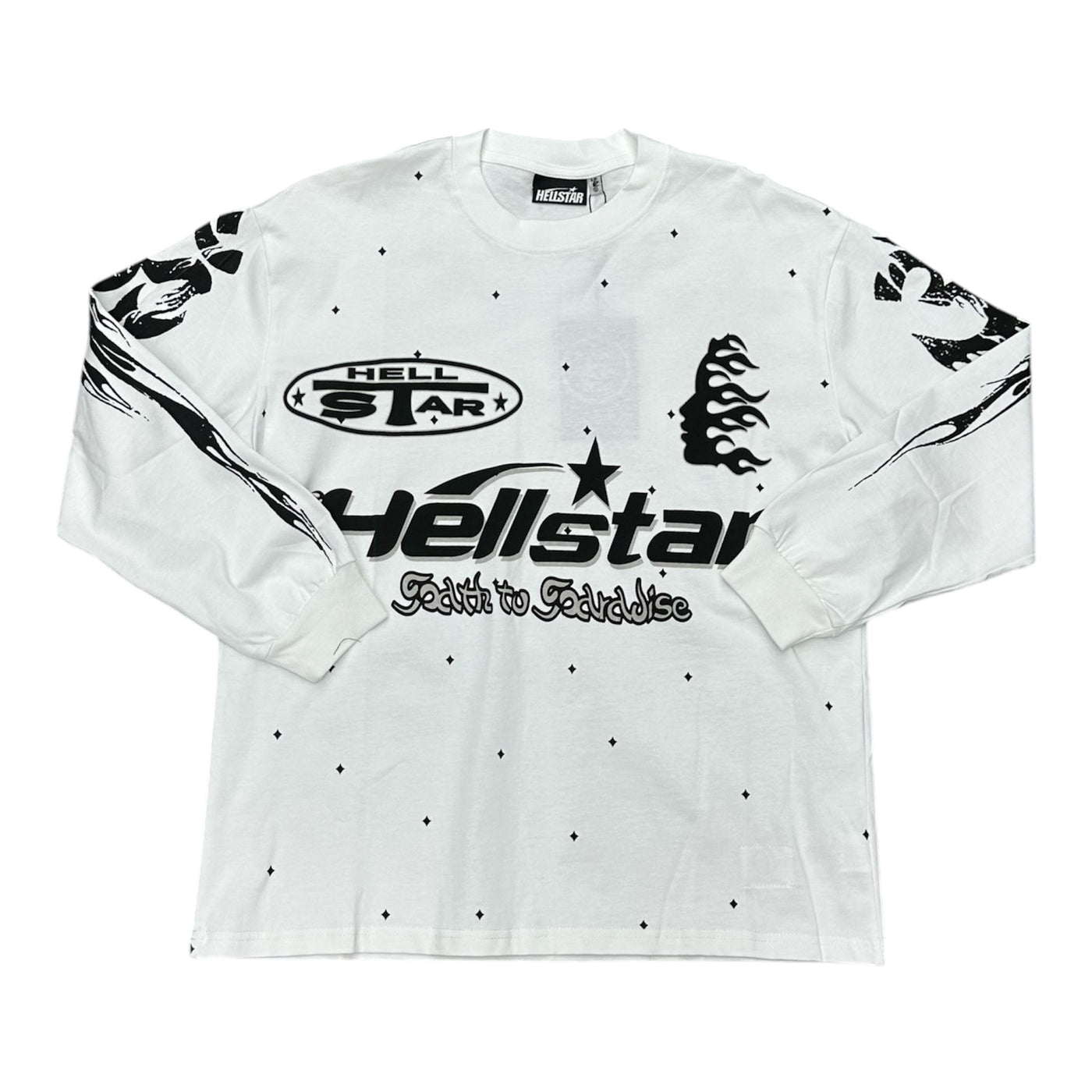 Hellstar Longsleeve White&Black Tee