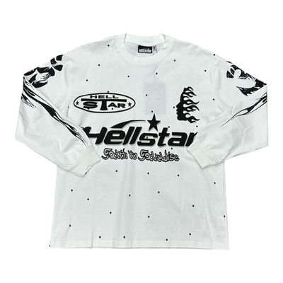 Hellstar Longsleeve White&Black Tee