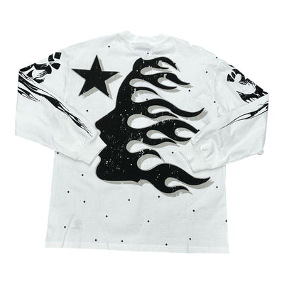 Hellstar Longsleeve White&Black Tee