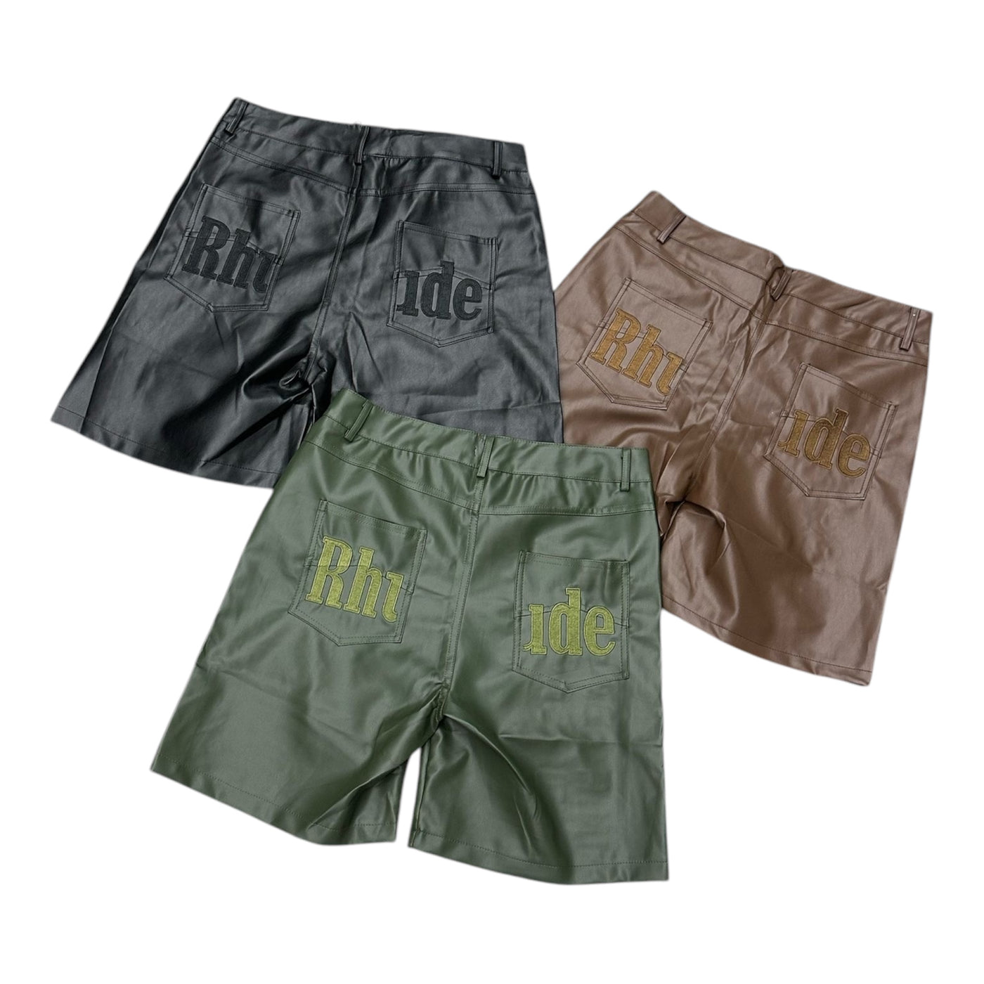 Rhude Leather Shorts