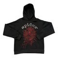 Spider Black “Red Web” Hoodie