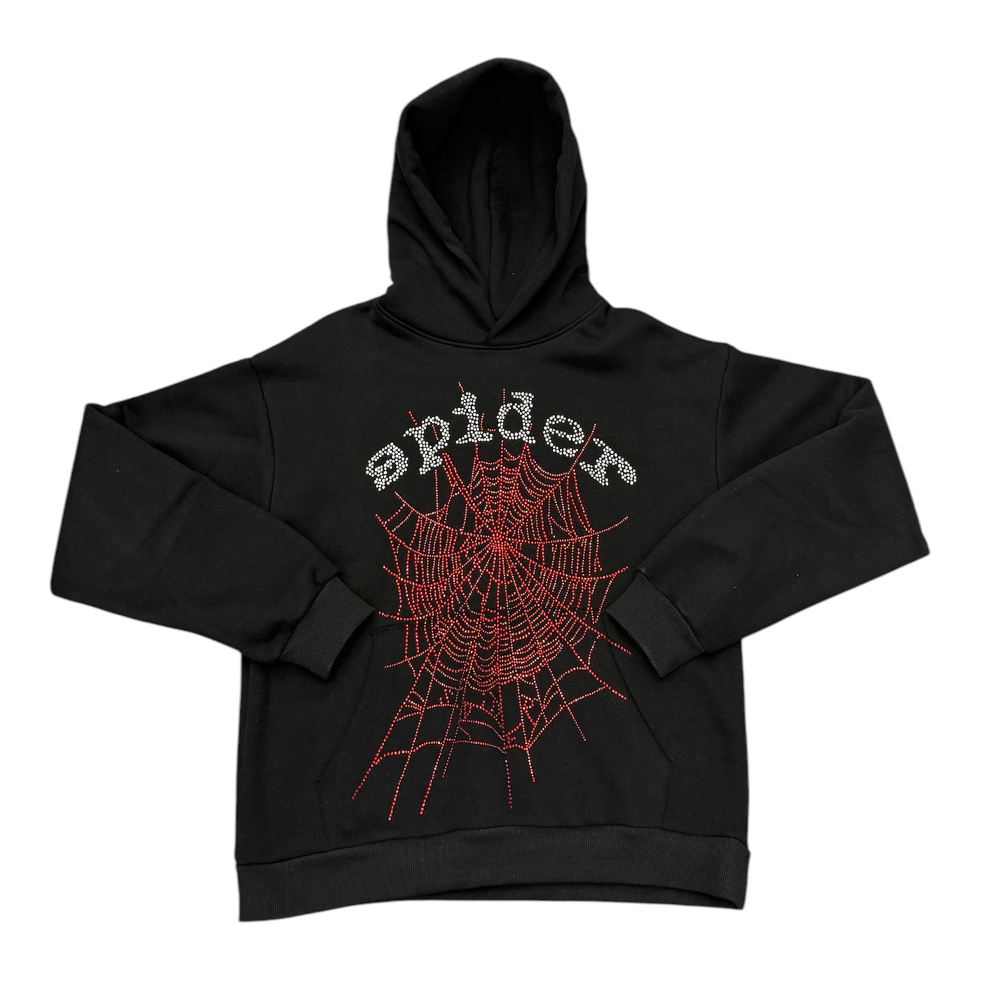 Spider Black “Red Web” Hoodie
