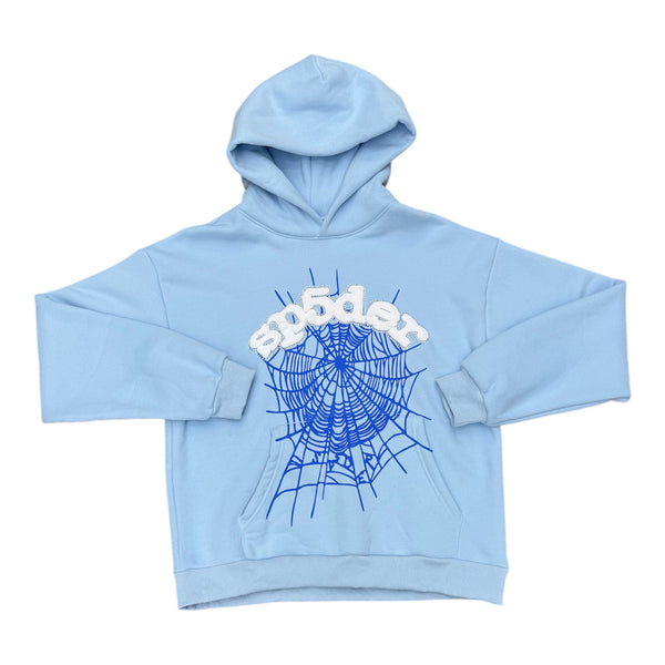Spider Blue Web Hoodie