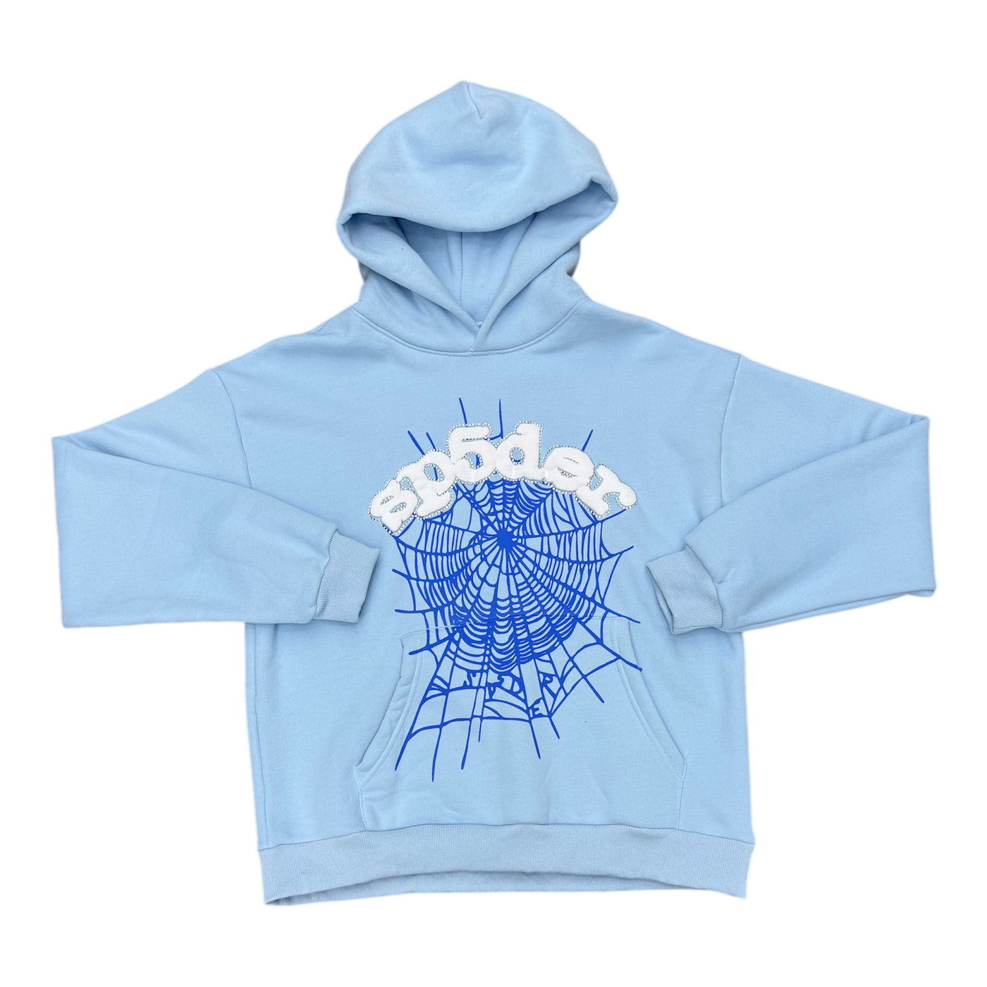 Spider Blue Web Hoodie