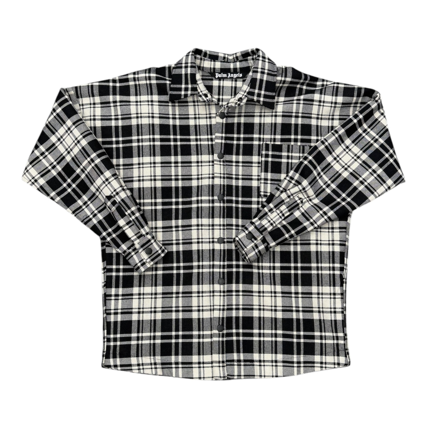 Palm Angels Flannel Grey Tee