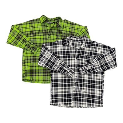 Palm Angels Flannel Grey Tee
