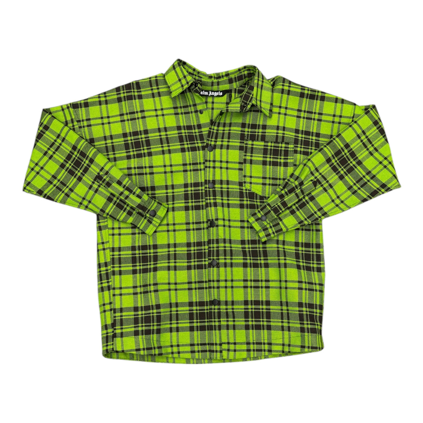 Palm Angels Flannel Grey Tee