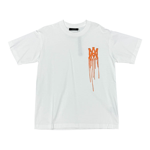 Amiri White&Orange Drip Tee